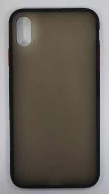 Накладка для i-Phone XS Max силикон матовая бока цветные черные Накладка для i-Phone XS Max силикон матовая бока цветные черные