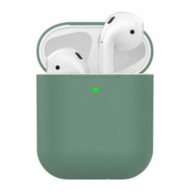 Силиконовый чехол для AirPods зеленый Силиконовый чехол для AirPods зеленый