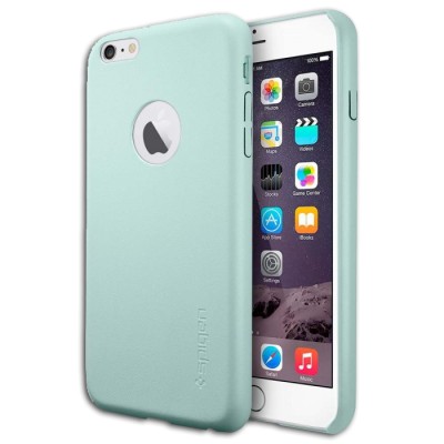 Чехол Spigen для i-Phone 6 Plus Leather Fit (PET) SGP11398 мятный Чехол Spigen для i-Phone 6 Plus Leather Fit (PET) SGP11398 мятный