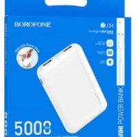 Powerbank Borofone BJ34 5000mAh 2USB 2A белый