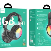 Стереонаушники Bluetooth полноразмерные Hoco W48 RGB черные
