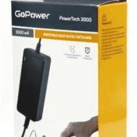 Импульсный блок питания GoPower PowerTech 3000 12V/3000 mA (7 переходников)