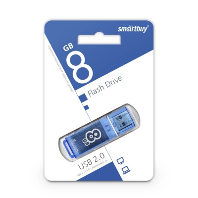 USB флеш накопитель Smartbuy 8GB Glossy Blue (SB8GBGS-B) USB флеш накопитель Smartbuy 8GB Glossy Blue (SB8GBGS-B)
