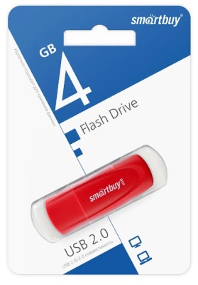 USB флеш накопитель Smartbuy 4GB Scout (SB004GB2SCR) красный USB флеш накопитель Smartbuy 4GB Scout (SB004GB2SCR) красный