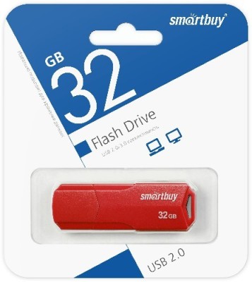 USB флеш накопитель Smartbuy 32GB Clue Red (SB32GBCLU-R) USB флеш накопитель Smartbuy 32GB Clue Red (SB32GBCLU-R)
