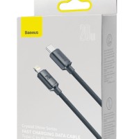 Кабель-зарядка Type-C на Lightning Baseus Crystal Shine Series 20W 1.2м (CAJY000203) синий