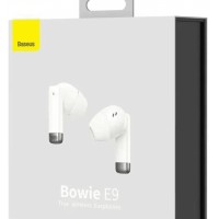Мобильная Bluetooth-гарнитура Baseus Bowie E9 BT5.0/40mAh (400mAh)/5ч (NGTW120002) белая
