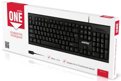 Клавиатура проводная Smartbuy ONE 115, (SBK-115-K)/20 черная Клавиатура проводная Smartbuy ONE 115, (SBK-115-K)/20 черная