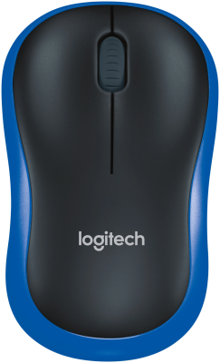 Мышь беспроводная Logitech M185 оптическая 1000DPI синяя Мышь беспроводная Logitech M185 оптическая 1000DPI синяя