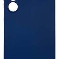 Накладка для Samsung Galaxy S24 Plus Silicone cover без логотипа темно-синяя