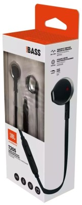 Наушники с микрофоном JBL T205 1.2м черные Наушники с микрофоном JBL T205 1.2м черные