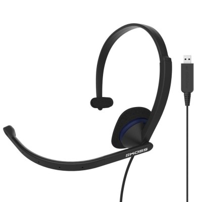 Стереонаушники полноразмерные KOSS CS-195 с микрофоном USB черные Стереонаушники полноразмерные KOSS CS-195 с микрофоном USB черные