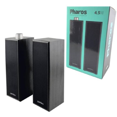 Акустическая система 2.0 Perfeo PHAROS мощность 2х3 Вт (RMS), чёрная, USB Акустическая система 2.0 Perfeo PHAROS мощность 2х3 Вт (RMS), чёрная, USB