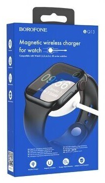 Беспроводное зарядное устройство для Apple Watch Borofone BQ13 магнитное 1.2м 0.35A белое Беспроводное зарядное устройство для Apple Watch Borofone BQ13 магнитное 1.2м 0.35A белое