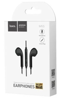Стереонаушники Hoco M55 с микрофоном черные Стереонаушники Hoco M55 с микрофоном черные