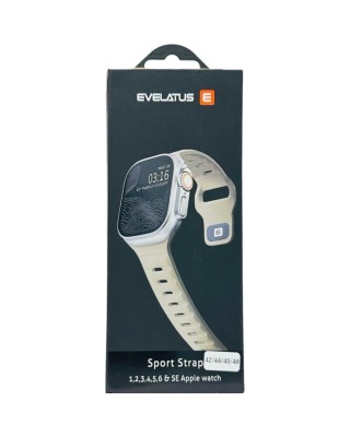 Сменный браслет Evelatus для Apple Watch 42-44-45-49mm бежевый Сменный браслет Evelatus для Apple Watch 42-44-45-49mm. Этот ремешок, изготовленный из высококачественного материала FKM, подходит для Apple Watch  42-44-45-49mm, обеспечивая максимальную совместимость. Размер  обеспечивает идеальную посадку, а прочный материал обеспечивает долговечность использования. Улучшите внешний вид своих Apple Watch с помощью этого уникального ремешка уже сегодня.
