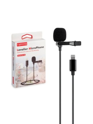 Микрофон Lavalier GL-120 Lighting черный Микрофон Lavalier GL-120 Lighting черный