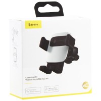 Держатель в автомобиль в воздуховод Baseus Cube Gravity (SUYL-FK0S) серебристый