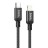 Usb Кабель-зарядка Type-C на Lightning Hoco X14 Double 3A 20W 2м в тканевой оплетке черный
