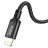 Usb Кабель-зарядка Type-C на Lightning Hoco X14 Double 3A 20W 2м в тканевой оплетке черный