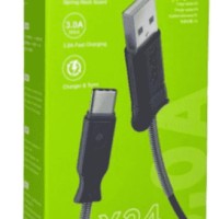 Usb Кабель-зарядка Type-C Hoco X24 Pisces 3A 1м силиконовый чёрный