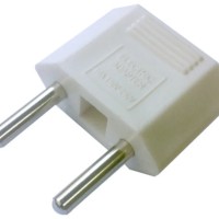Переходник 2 pin плоский на 2 круглый Tefal белый