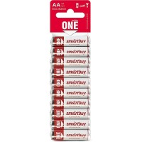 Батарейка алкалиновая Smartbuy ONE LR6/10B (300/600)  SOBA-2A10B-Eco