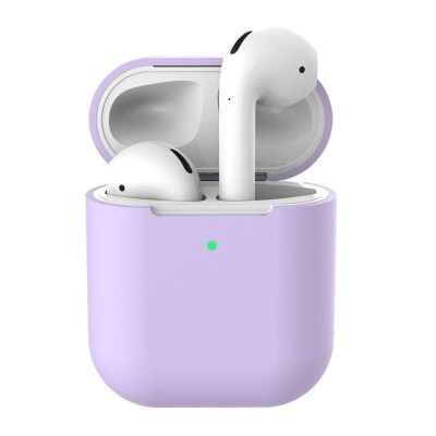 Силиконовый чехол для AirPods сиреневый Силиконовый чехол для AirPods сиреневый
