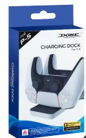 Зарядная станция для 2 геймпадов PS5 Dobe TP5-0591 бело-черная