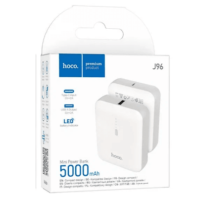 Powerbank Hoco J96 5000mAh 1USB белый Powerbank Hoco J96 5000mAh 1USB белый