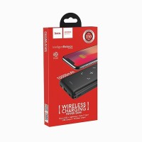 Powerbank с беспроводной зарядкой Hoco J50 10000mAh 1USB+1C+Lightning+Micro черный
