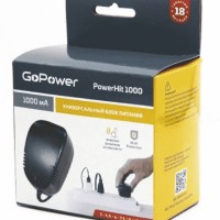 Импульсный блок питания GoPower PowerHit 1000 12V/1000 mA (8 переходников)
