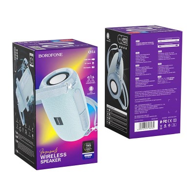Bluetooth колонка Borofone BR4 BT5.0/500mAh/2ч/5Вт/USB серая Bluetooth колонка Borofone BR4 BT5.0/500mAh/2ч/5Вт/USB серая