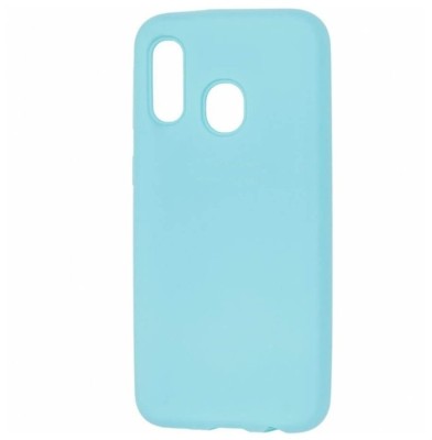 Накладка для Samsung Galaxy A40 Silicone cover голубая Накладка для Samsung Galaxy A40 Silicone cover голубая