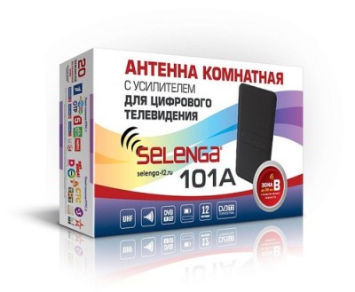 Антенна приемная для цифрового ТВ,с усилителем Selenga 101A Антенна приемная для цифрового ТВ,с усилителем Selenga 101A