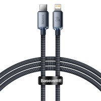 Кабель-зарядка Type-C на Lightning Baseus Crystal Shine Series 20W 1.2м (CAJY000201) черный
