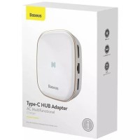 USB хаб Baseus AC Multifunctional 2USB/1C/HD 4K/SD/TF/RJ45 CAHUB-AC02 белый