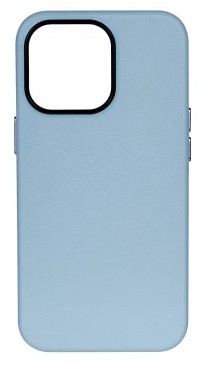 Накладка для i-Phone 13 Pro K-Doo Noble кожаная голубая Накладка для i-Phone 13 Pro K-Doo Noble кожаная голубая