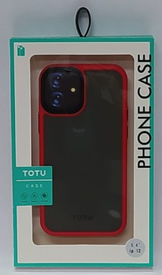 Накладка для i-Phone 12 mini 5.4&quot; TOTU Gingle под кожу серо-красная Накладка для i-Phone 12 mini 5.4" TOTU Gingle под кожу серо-красная