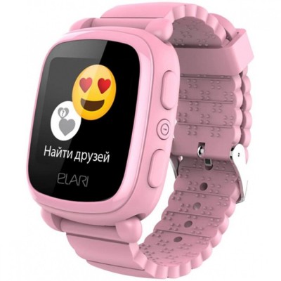 Детские часы Elari KidPhone 2 (KP-2) 1.4&quot;/128х128/450mAh/72ч/Micro-SIM/2G/BT3.0 розовые Детские часы Elari KidPhone 2 (KP-2) 1.4"/128х128/450mAh/72ч/Micro-SIM/2G/BT3.0 розовые