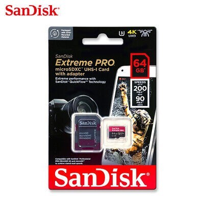 micro SDXC карта памяти Sandisk Extreme Pro 64GB Class 10 600x 200/90 MB/s (SDSQXCU-064G-GN6MA) micro SDXC карта памяти Sandisk Extreme Pro 64GB Class 10 600x 200/90 MB/s (SDSQXCU-064G-GN6MA)