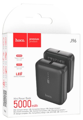 Powerbank Hoco J96 5000mAh 1USB черный Powerbank Hoco J96 5000mAh 1USB черный