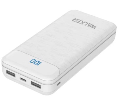 Powerbank Walker WB-525 20000mAh 2.1A 2USB белый Powerbank Walker WB-525 20000mAh 2.1A 2USB белый