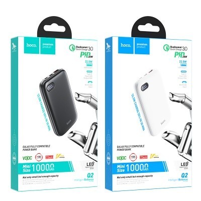 Powerbank Hoco Q2 1USB (22.5W) 1USB-C (20W) 10000mAh чёрный Powerbank Hoco Q2 1USB (22.5W) 1USB-C (20W) 10000mAh чёрный