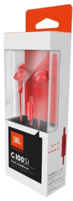 Наушники с микрофоном JBL C100SI 1.2м красные Наушники с микрофоном JBL C100SI 1.2м красные