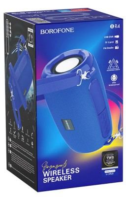 Bluetooth колонка Borofone BR4 Horizon sports IPX5 TWS V5.0 синий Bluetooth колонка Borofone BR4 Horizon sports IPX5 TWS V5.0 синий
