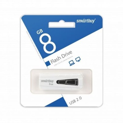 USB флеш накопитель Smartbuy 8GB Iron White/Black (SB8GBIR-W) USB флеш накопитель Smartbuy 8GB Iron White/Black (SB8GBIR-W)