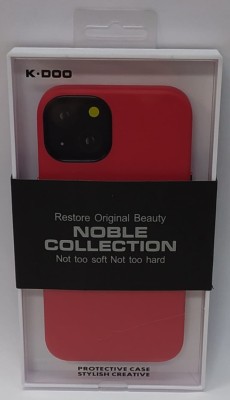 Накладка для i-Phone 13 K-Doo Noble кожаная красная Накладка для i-Phone 13 K-Doo Noble кожаная красная