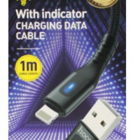 Usb Кабель-зарядка Lightning Hoco DU08 2.4A 1м черный