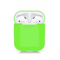 Силиконовый чехол для AirPods салатовый